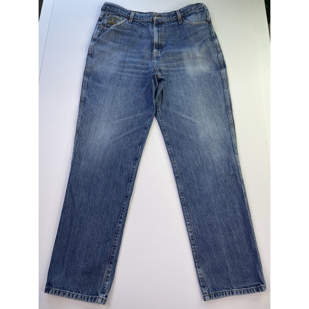 Cinch Jeans Men's Size 38x36 (m.38x35) Green Label Blue Denim Medium Wash Work